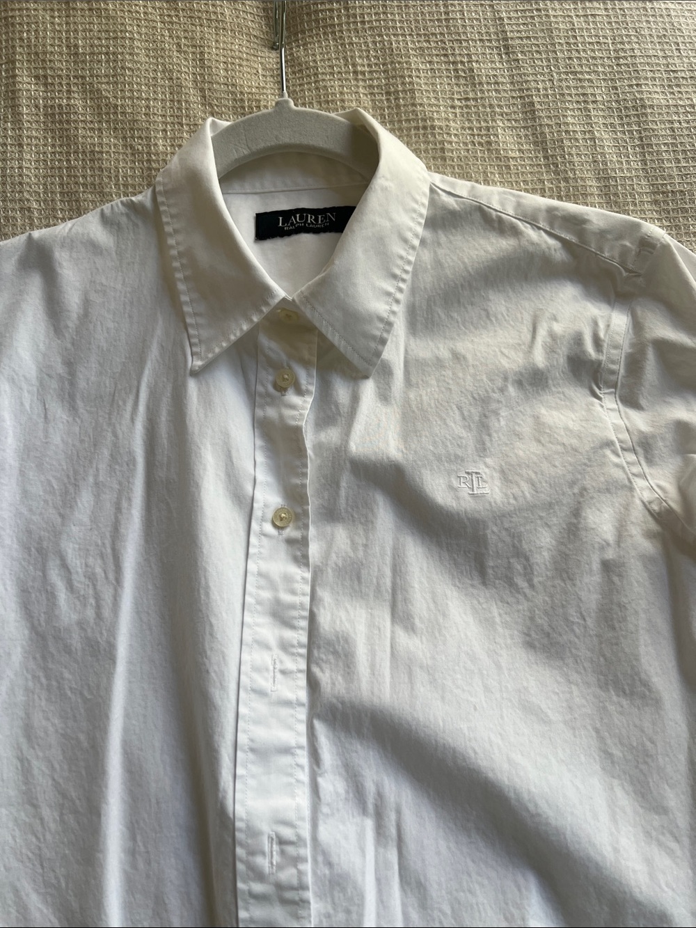 Lauren Ralph Lauren White Button-Down Dress Shirt